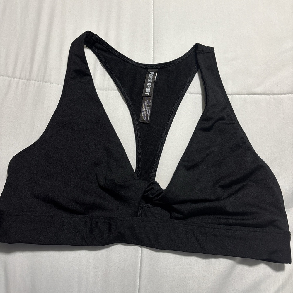 PINK Victoria's Secret Black Sports Bra